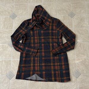 Pure Essence Plaid Top